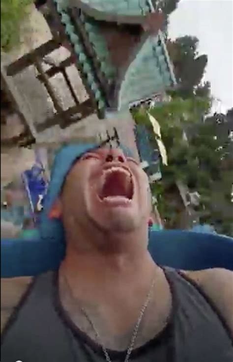 Socal Dad Passes Out Multiple Times On Roller Coaster While Filming Himself
