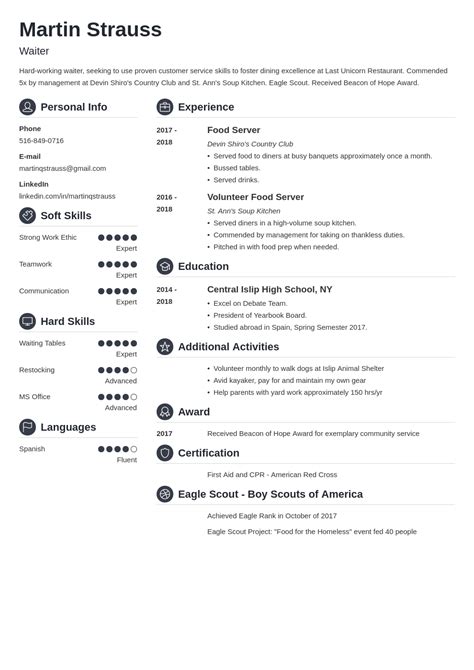 resume template  teenager  job australia high school resume