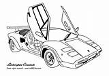 Indy Lamborghini sketch template