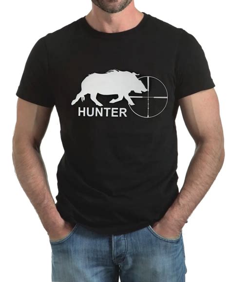cotton tee shirt wild boar huntings shooting  shirt fashion  shirt   shirts