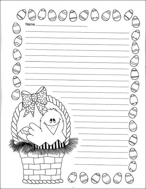 easter writing easter basket writing activity  divine