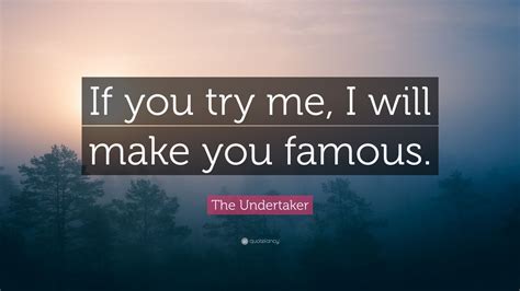 The Undertaker Quote “if You Try Me I Will Make You