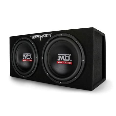 mtx tnedv    watt max car audio dual loaded subwoofer box
