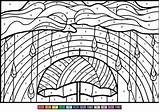 Rainbow Regenboog Zahlen Malen Ausmalbilder Supercoloring Regenbogen Nummer Einhorn Wolken Worksheets sketch template