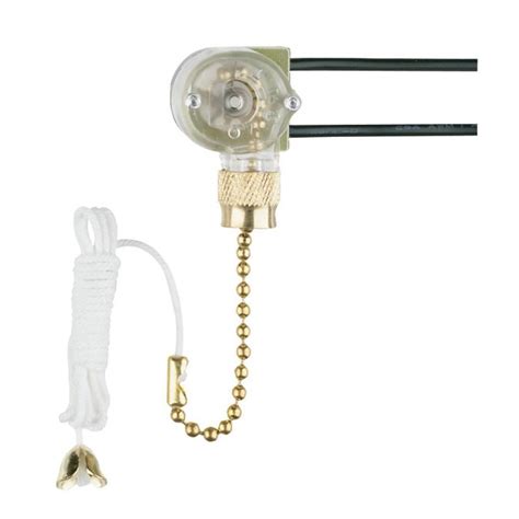 westinghouse fan light switch  polished brass pull chain