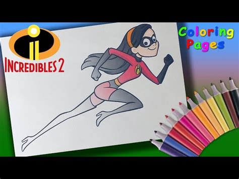 Violet Parr Coloring Pages The Incredibles Coloring Book