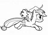 Applejack Coloring Pages Apple Jack Printable Pony Little Color Getcolorings sketch template