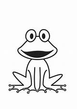 Frog Coloring Pages Large sketch template