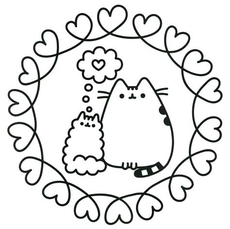 pusheen coloring pages  drawing  printable coloring pages