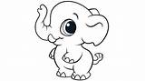 Elephant Coloring Baby Pages Print Method Fun Online sketch template