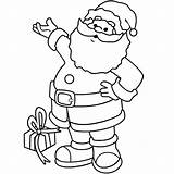 Coloring Santa Christmas Claus Printable Pages Popular sketch template