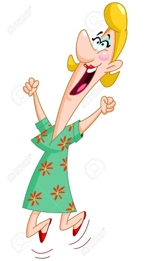 Clipart Woman Jumping For Joy Clipground