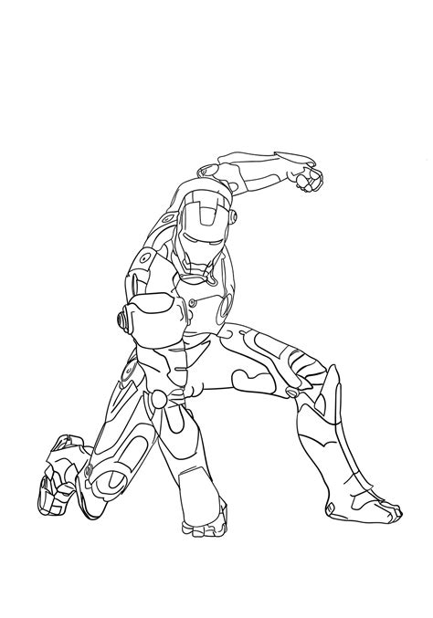 iron man fighting coloring page  printable coloring pages  kids
