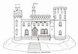 Castles Motte Trace Activityvillage Tracing Village Knights sketch template