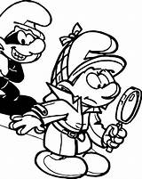 Mystery Coloring Detective Pages Smurf Museum Printable Wecoloringpage Color Getcolorings Incredible sketch template