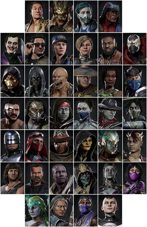 Pc Computer Mortal Kombat 11 Character Select Icons The