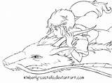 Coloring Spirited Pages Away Ghibli Studio Miyazaki Deviantart Haku Kimberly Castello Chihiro Sheets Colouring Getcolorings Hayao Getdrawings Print Books sketch template