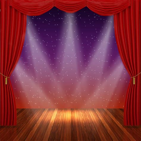 red curtain lighting stage backdrops  photo booth   dbackdrop