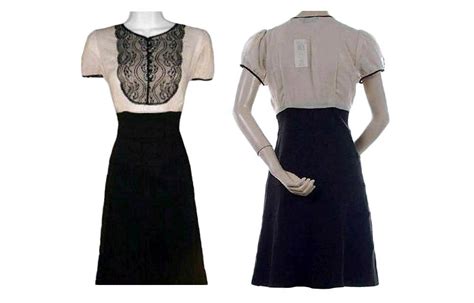 bcbg max azria silk rayon lace bib front black cream dress nwt 288 ebay