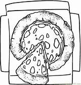 Coloring Pages Template Pie Whole Meat Pizza sketch template