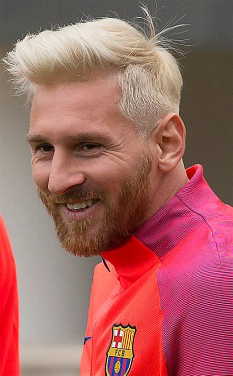 Lionel Messi Just Went Platinum Blond And The Internet Can