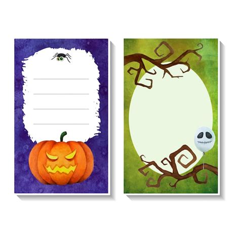 premium vector halloween card templates