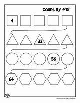 Counting Skip Worksheets Worksheet Count Activities 5s Kindergarten 10s 8s Kids Grade Woojr 4s Multiplication Print Math 3s 2s Simple sketch template