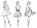 Fashion Drawing Model Sketch Coloring Sketches Mannequin Template Pages Female Hand Drawn Illustration Easy Stock Face Drawings Vector Printable Adults sketch template