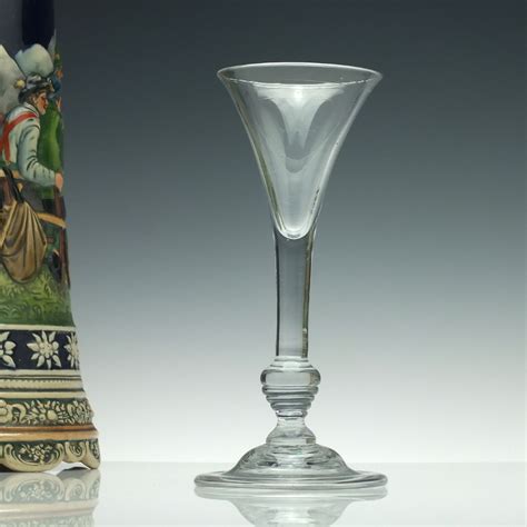 very rare georgian balustroid wine glass c1740 drinking glasses in