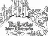 Coloring Beatles Pages Printable Getcolorings Submarine Yellow sketch template