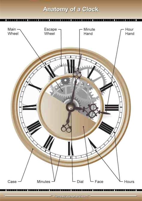 anniversary clock parts diagram chicness
