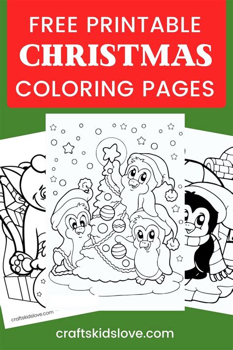 printable coloring pages  children christmas