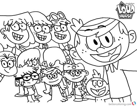 loud house coloring pages selfie  printable coloring pages
