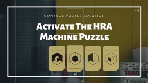 control activate the hra machine puzzle punchcard terminal solution