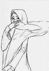 Hijab Clad Drawing Niqab Deviantart Anime Wearing Manga Woman sketch template