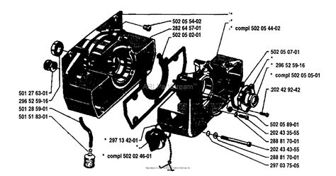 Husqvarna 36 R 1979 12 Parts Diagram For Crankcase Assembly