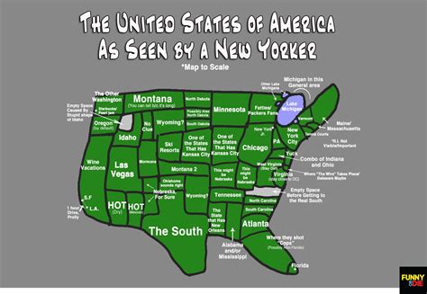 The Map Of America As Seen By A New Yorker – Funny Or Die