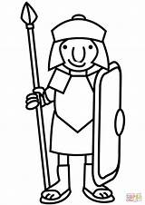 Roman Soldier Cartoon Coloring Drawing Pages Empire Ancient Emperor Printable War Clipart Perfect Color Clip Dot Getdrawings Clipartmag Print Getcolorings sketch template