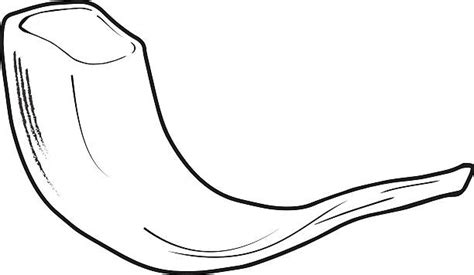 drawing  shofar illustrations royalty  vector graphics clip