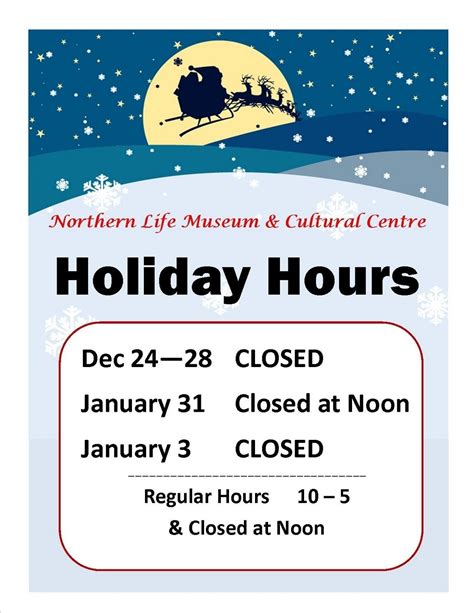 holiday closure sign template