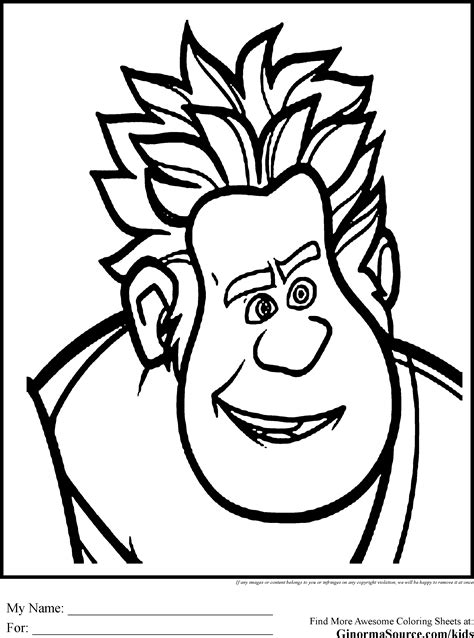 wreck  ralph coloring pages coloring pages pinterest