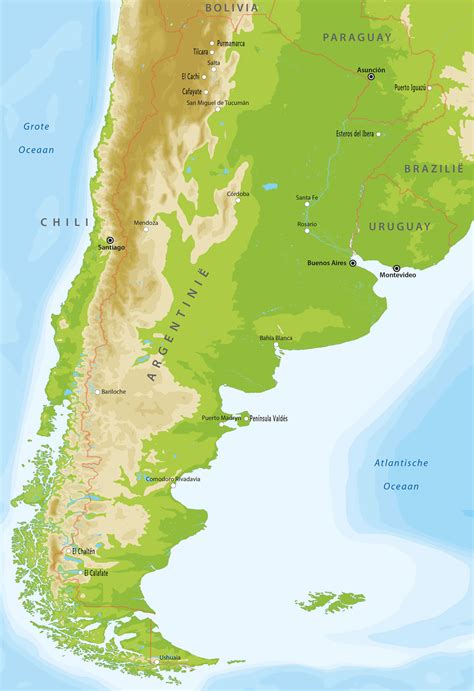 kaarten van argentinie bij van verre reizen