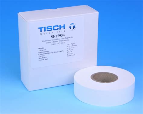 sf buy continuous glass fiber filter tape roll mm  mm  day supply tisch