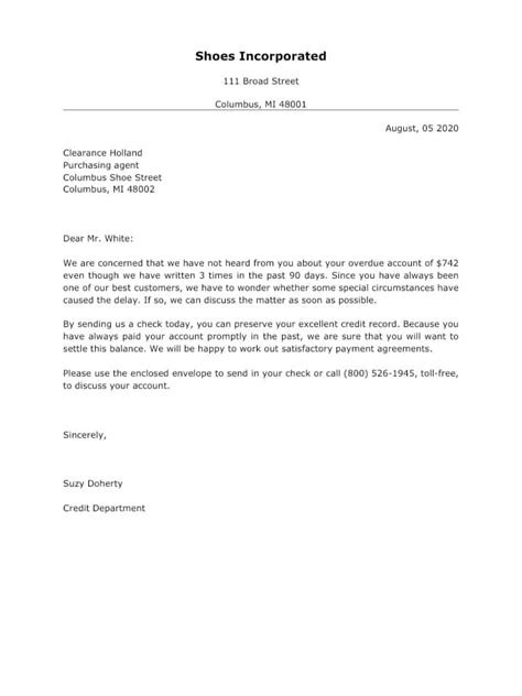 debt collection letter writing  practices  examples englet