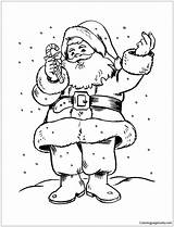 Santa Claus Pages Coloring Color Christmas Printable Print Holidays sketch template