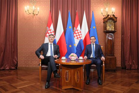 Polish Croatian Pms Discuss Balkan Issues In Warsaw The First News