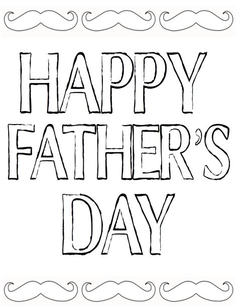 fathers day coloring pages  print  large images