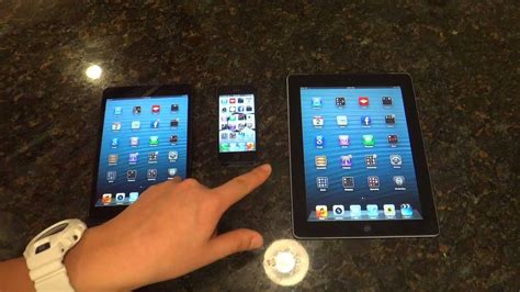 ipad iphone ipad mini comparison youtube