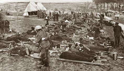 posterazzi wwi british wounded nwounded british soldiers  treated