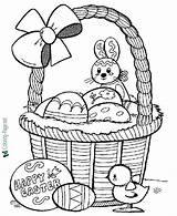 Easter Coloring Pages Baskets sketch template